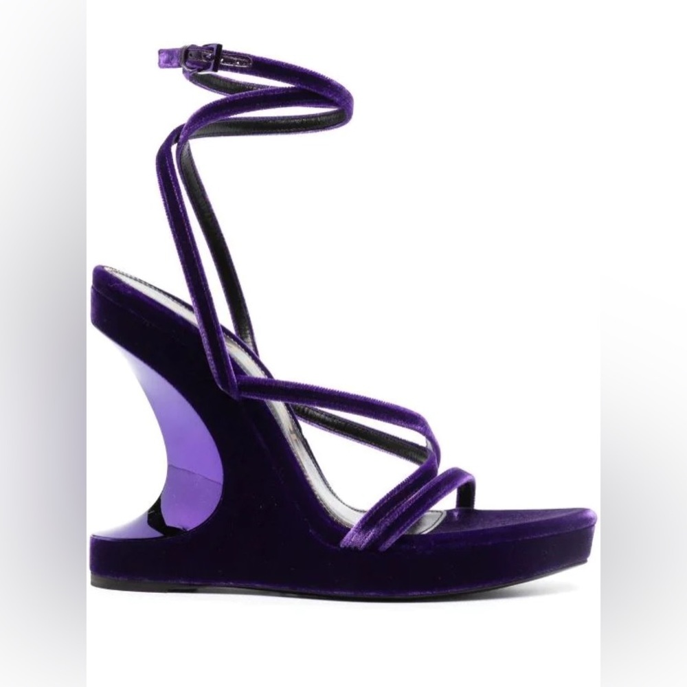 Tom ford 120mm Leather wedge sandals